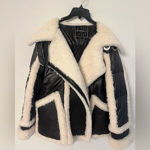 Black and Cream Teddy Jacket